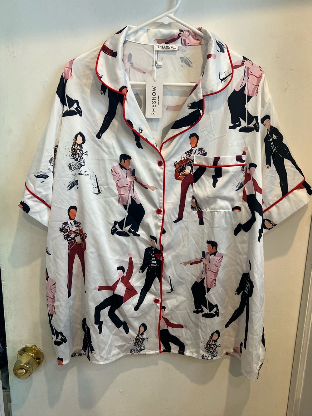 Elvis Presley Women xxl Shirt button down NWT Sideshow